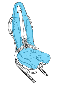Picture of H120 Crew Seat Assy, 159 Series