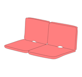 Picture of Double Rear Utility Seat Cushion Assy